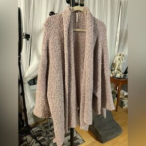 Free People Soft Mauve Women's Oversized Cardigan